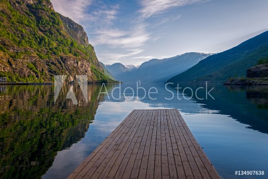 Picture of Aurland fjord in Norway